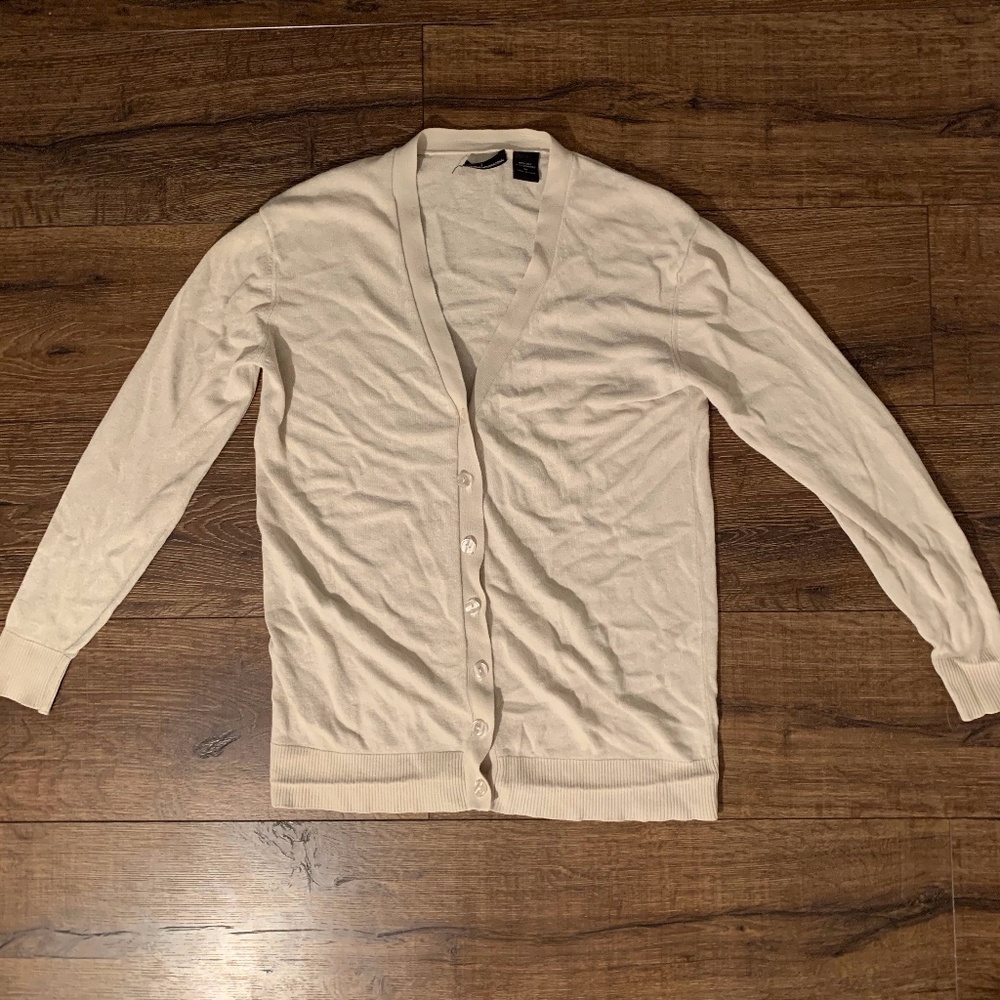 moda international v-neck button cardigan